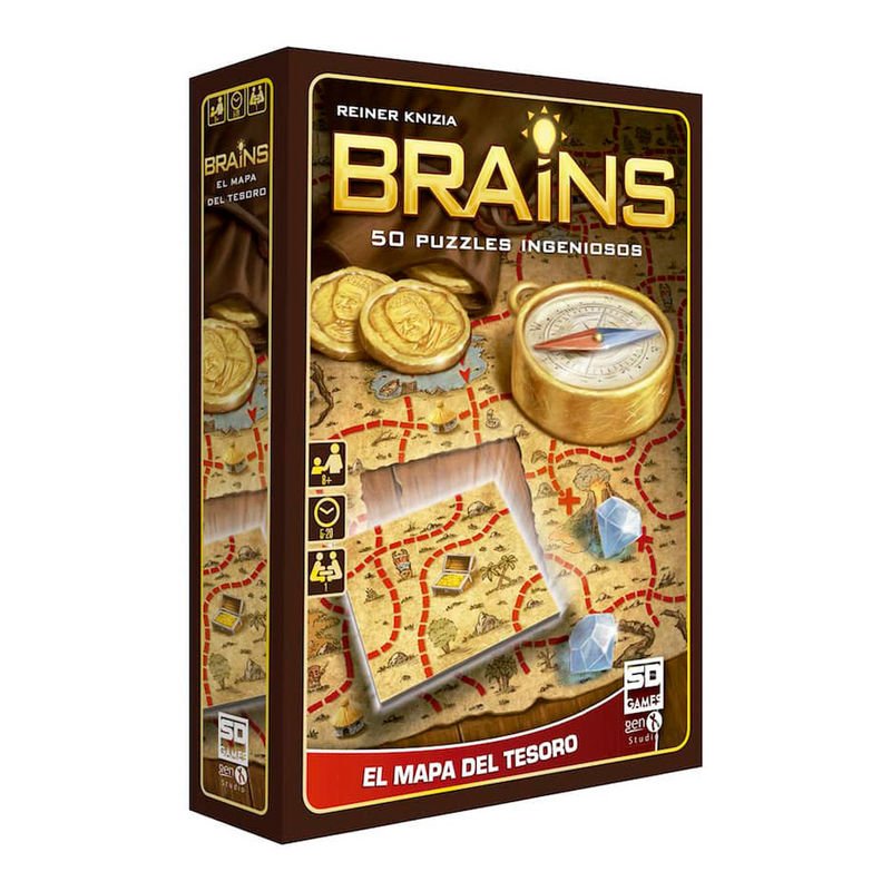 Jogo de Tabuleiro BRAINS: Mapa do Tesouro