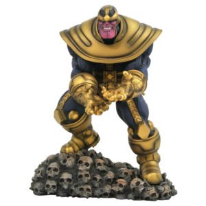 Estátua Diorama Thanos Marvel 23cm em PVC