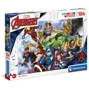 Puzzle Marvel Avengers 104 peças - Diversão Épica!
