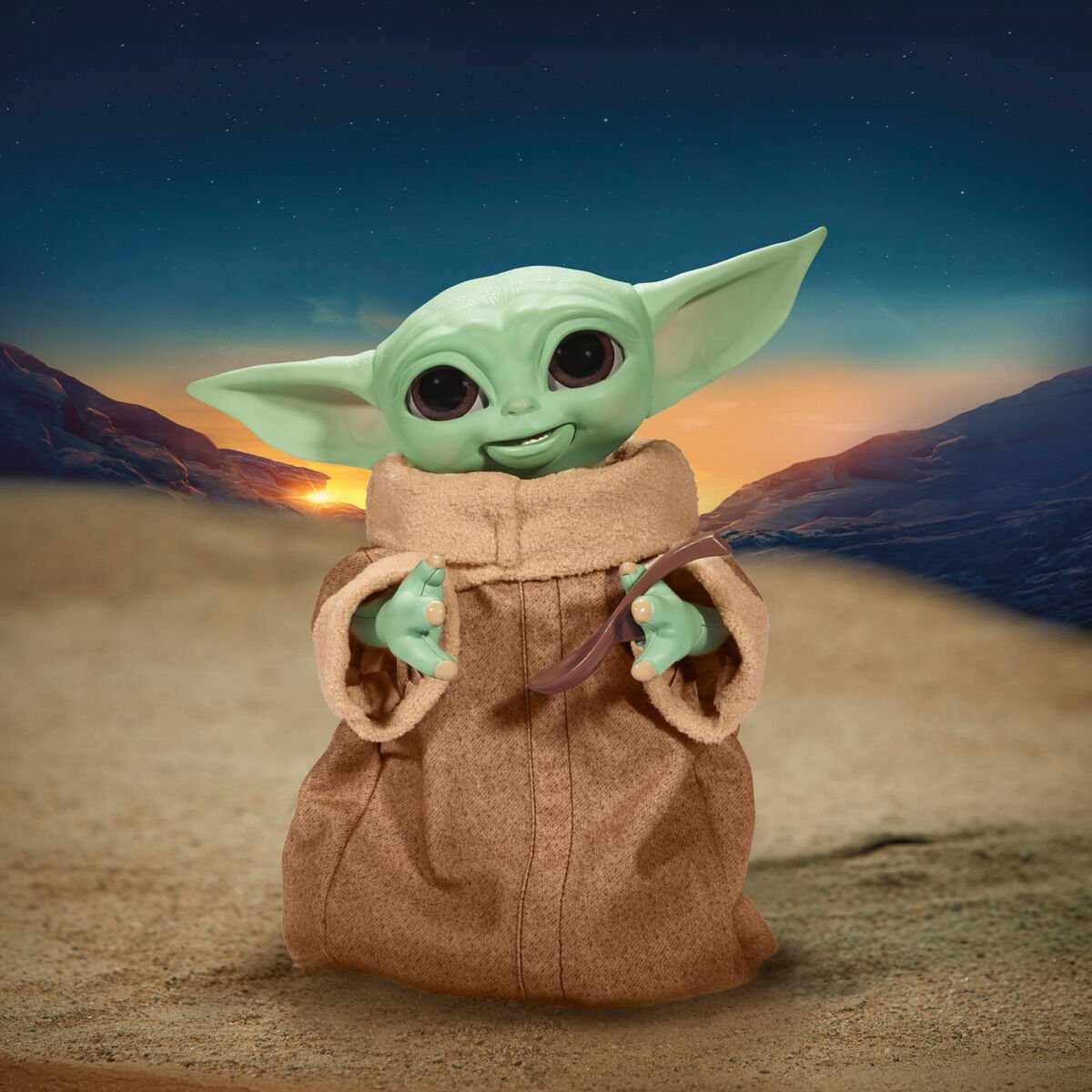 Figurinha Animatrónica Baby Yoda - Mandalorian