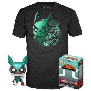 Set POP & T-Shirt My Hero Academia - Deku com Capacete