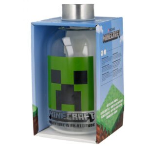 Garrafa de Vidro Minecraft 620ml - Eco-Friendly