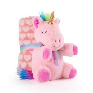 Lily Unicorn Soft blanket + plush toy 22cm