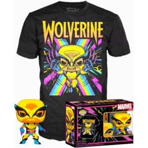 Set figure POP & Tee Marvel Wolverine Black Light