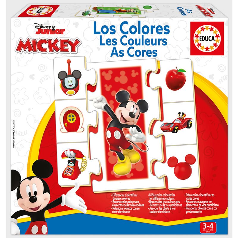 Jogo Disney Mickey - Aprender as Cores