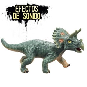 Dinossauro Triceratops com Som Realista