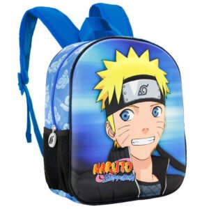 Mochila 3D Naruto para Crianças - 31cm