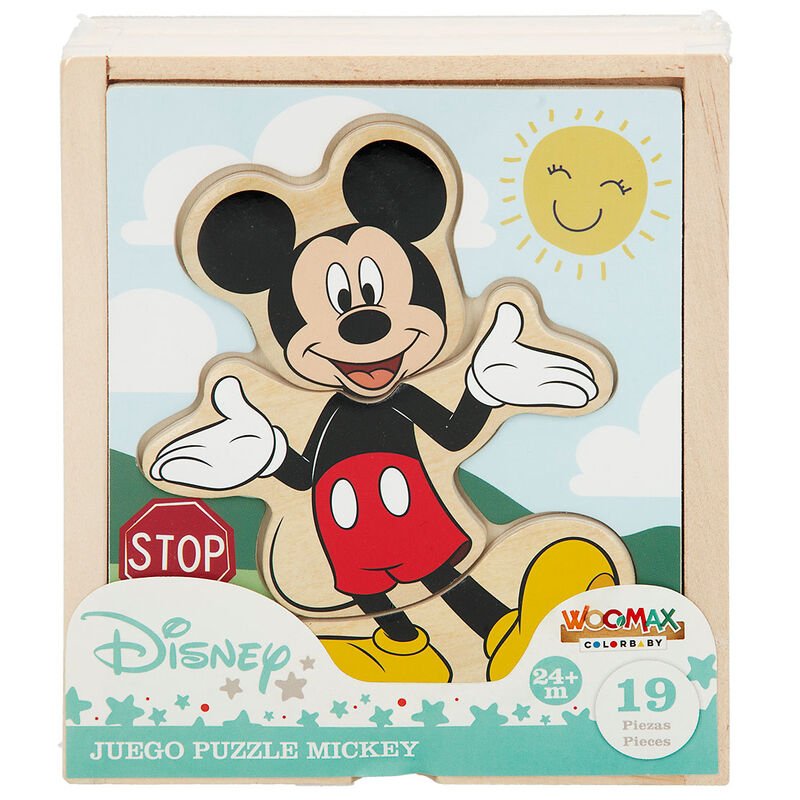 Puzzle de Madeira Mickey - Diversão Geek para Crianças