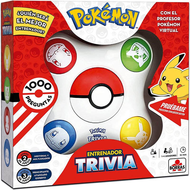 Jogo de Tabuleiro Trivia Pokémon em Espanhol