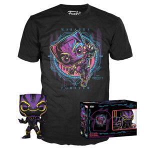 Set figure POP & Tee Marvel Wakanda Forever Black Panther Exclusive