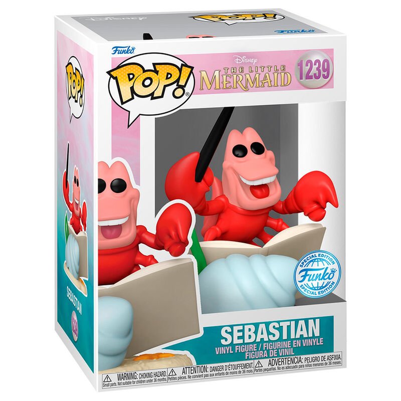 Figura Funko POP Sebastian A Pequena Sereia Exclusiva