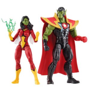 Figuras Marvel Avengers: Skrull Queen & Super Skrull 15cm