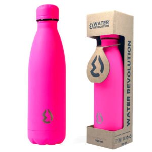 Garrafa de Água Fluor Rosa 500ml - Geek Style