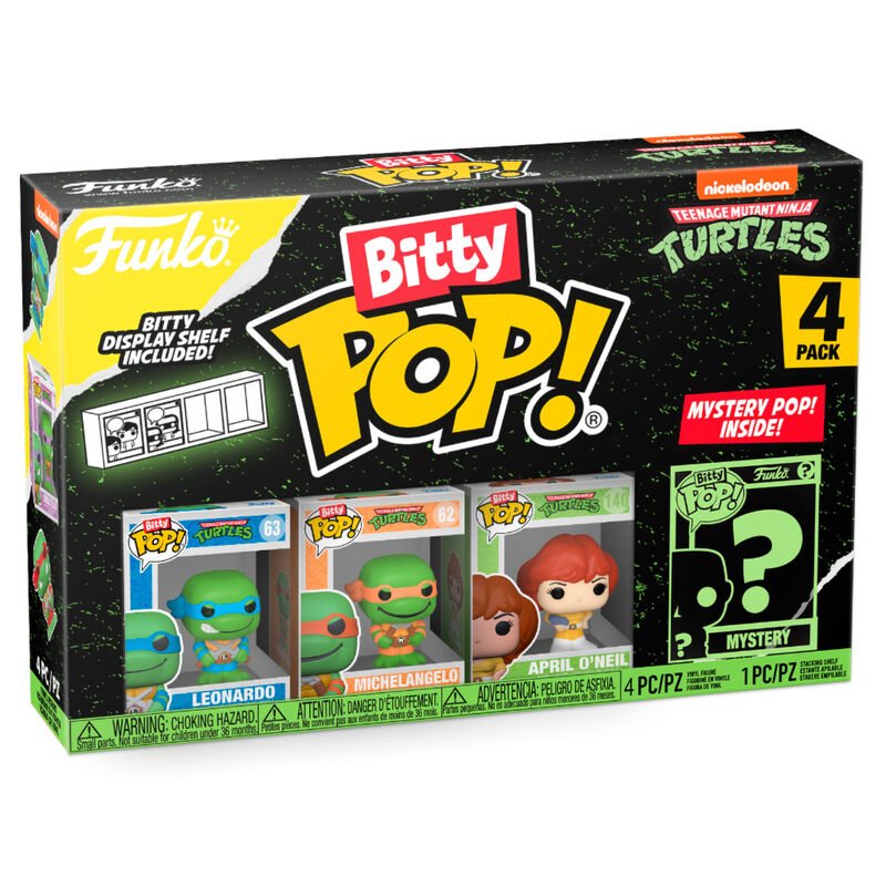 Bitty POP! Tartarugas Ninja - Leonardo 4-Pack