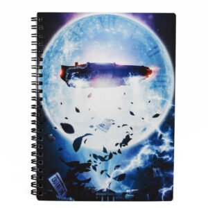 Back to the Future BTTF Delorean 3D notebook
