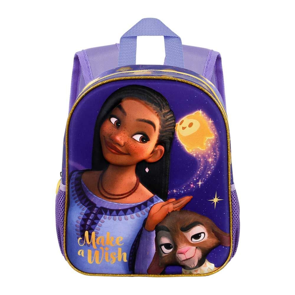 Mochila 3D Disney Wish para Pré-escolar - 31cm