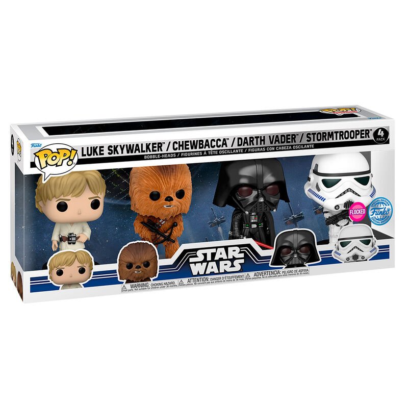 Pack Exclusivo Star Wars: Luke, Chewbacca e mais!