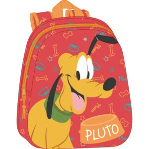 Mochila 3D Disney Pluto - 33cm para fãs Geek