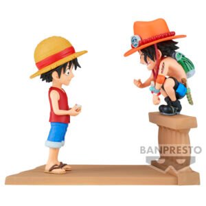 One Piece Monkey D Luffy & Portgas D Ace World Collectable Log Stories figure 8cm