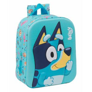 Mochila 3D Bluey 27cm para fãs do Geek