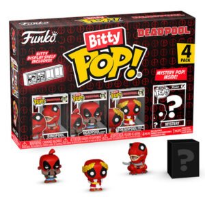 Blister 4 Figuras Bitty POP Marvel Deadpool Dinopool