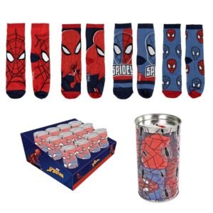 Meias Marvel Spiderman - 4 Pares para os Pequenos