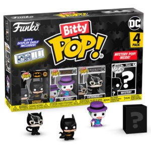 Blister 4 Figuras Bitty POP Batman 85 Anos