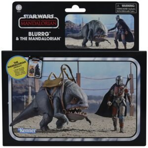 Figuras Star Wars: Mandalorian e Blurrg (9,5cm)