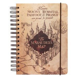 Caderno A5 Mapa dos Marotos - Harry Potter