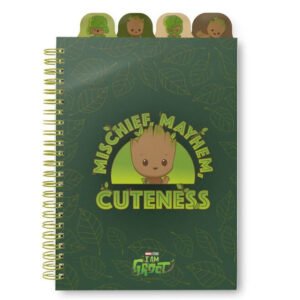 Caderno A5 Marvel Groot para fãs Geek