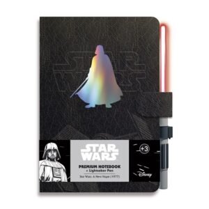 Caderno Premium Darth Vader com Caneta Sabre de Luz