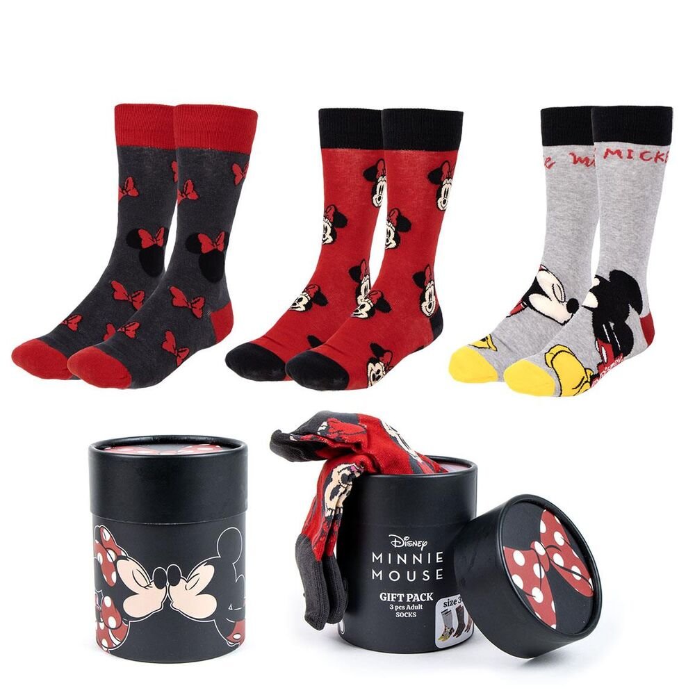 Pack de Meias Disney Minnie - 3 Pares Adulto