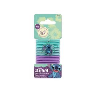 Elásticos de Cabelo Disney Stitch - Pack de 15 Unidades