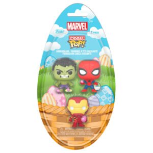 Pocket POP blister 3 figures Marvel Spiderman Hulk Iron Man Easter