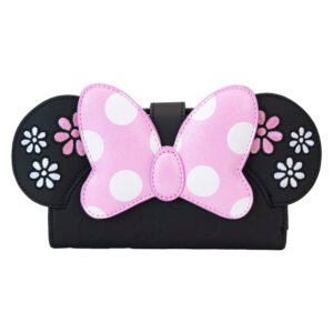 Carteira Loungefly Disney Minnie Floral Rock the Dots