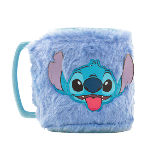 Caneca Disney Stitch com Capa de Urso de Peluche