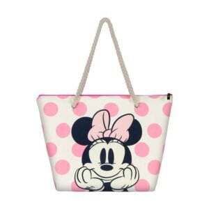 Bolsa de Praia Disney Minnie Dots - Estilo e Diversão