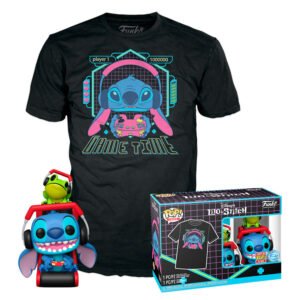 Set figure POP & Tee Disney Stitch Gamer Stitch with Frog