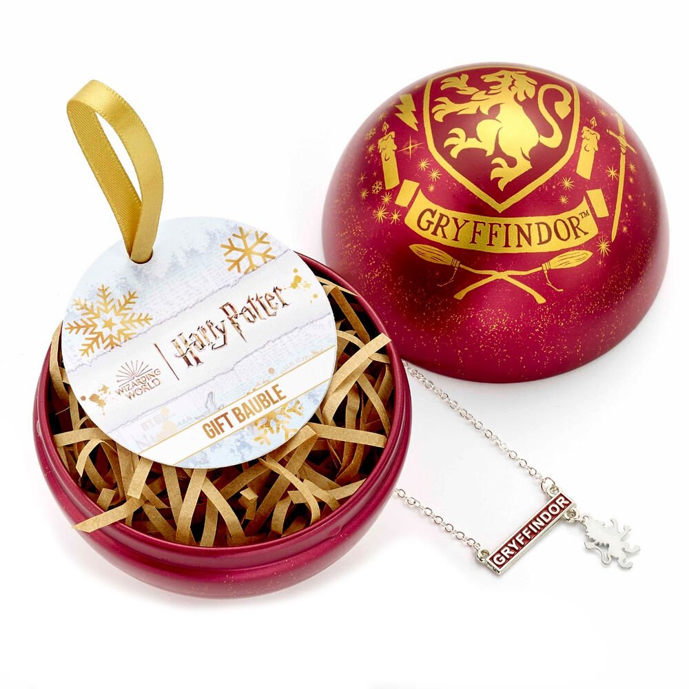 Colar Gryffindor Harry Potter + Bola de Natal