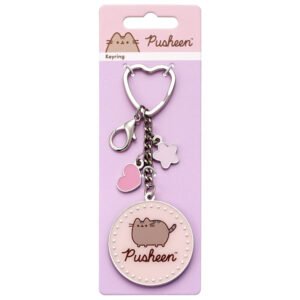 Chaveiro Pusheen Encantador Rosa com Charms