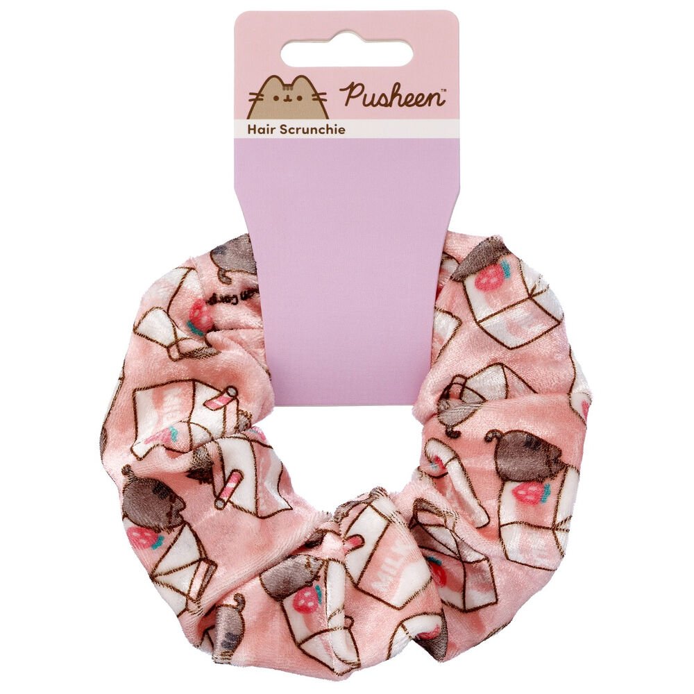 Pusheen Scrunchie de Leite de Morango