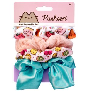 Conjunto de 4 Elásticos de Cabelo Pusheen