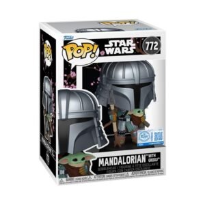 Figura POP Star Wars: Mandalorian com Grogu Exclusivo