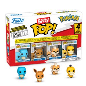 Blister 4 Figuras Bitty POP Squirtle - Coleção Geek