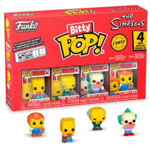 Blister 4 Figuras Bitty POP The Simpsons Bart