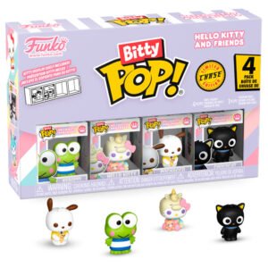 Blister 4 Figuras Bitty POP Hello Kitty e Amigos