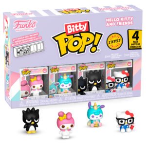 Blister 4 Figuras Bitty POP Hello Kitty e Amigos