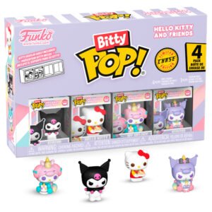 Blister 4 Figuras Bitty POP Hello Kitty e Amigos