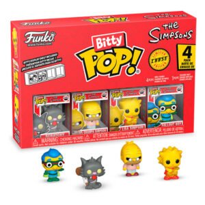 Blister 4 Figuras Bitty POP The Simpsons Scratchy