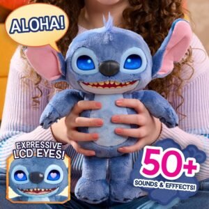 Peluche Interativo Stitch 30cm - Super Fofo!